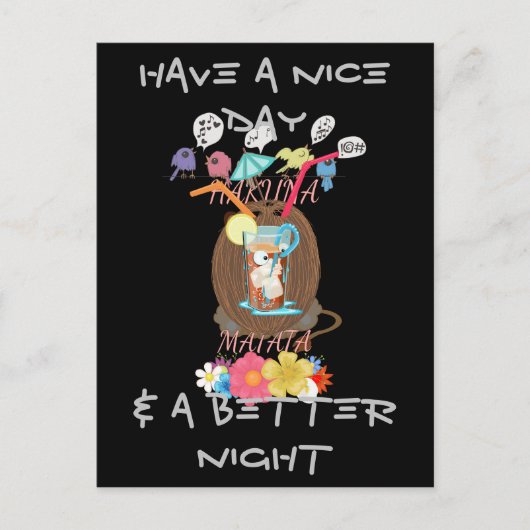 Tropische Natuur's Bounty" Kokosnoot limonade kuns Briefkaart (Voorkant)