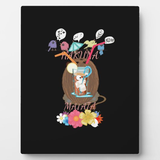 Tropische Natuur's Bounty" Kokosnoot limonade kuns Fotoplaat (Voorkant)