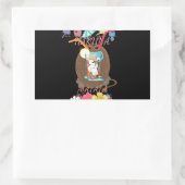 Tropische Natuur's Bounty" Kokosnoot limonade kuns Rechthoekige Sticker (Tas)