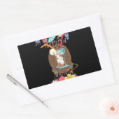 Tropische Natuur's Bounty" Kokosnoot limonade kuns Rechthoekige Sticker (Envelop)