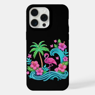 Tropische Neon Flamingo iPhone 15 Pro Max Case