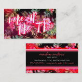 Tropische Neon Glow wordt zo wakker Visitekaartje (Voorkant / Achterkant)