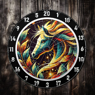 Tropische Neon Hengst Game Room Art Dartbord