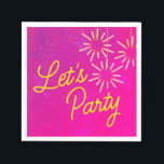 Tropische neon Miami Bachelorette Servet<br><div class="desc">Met een levendig neonontwerp zijn deze servetten perfect voor Miami bachelorette feestjes of vieringen van tropische thema's.</div>