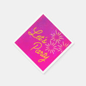 Tropische neon Miami Bachelorette Servet (Hoek)