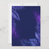 Tropische Neon Strand Uitnodiging Feest (Achterkant)