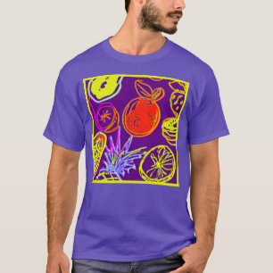 Tropische neonspiegels t-shirt