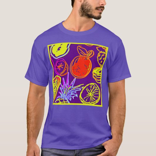Tropische neonspiegels t-shirt (Voorkant)
