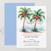 Tropische Nieuwe Huis Kerst Kaart (Voorkant / Achterkant)