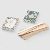 Tropische Oase Monstera Bestemming Bruiloft Handwaaier (Niet-gemonteerd)