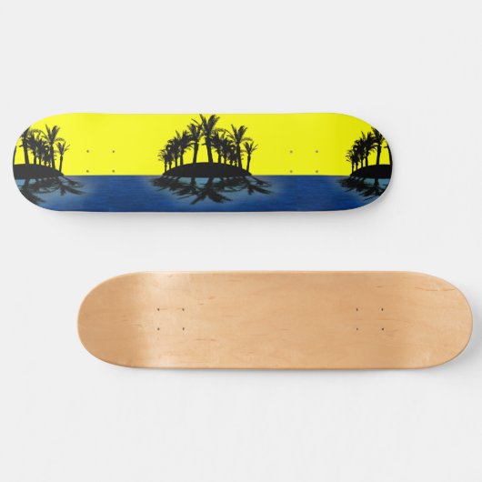 Tropische oasis persoonlijk skateboard (Horizontaal)