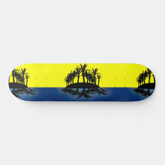 Tropische oasis persoonlijk skateboard (Horizontaal)