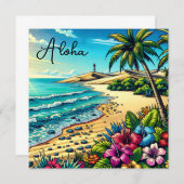 Tropische Oceaan Aloha Vakantie (Voorkant / Achterkant)