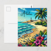 Tropische Oceaan Aloha Vakantie Briefkaart (Voorkant / Achterkant)