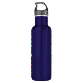 Tropische Oceaan Aloha Vakantie Waterfles (Achterkant)