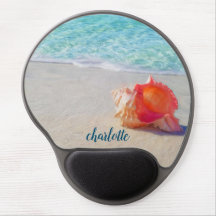 Tropische oceaan Beach Coral Conch Seashell Blue Z