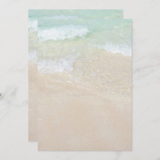 Tropische oceaan bedekt blanco bedrukbaar papier (Voorkant / Achterkant)