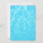 Tropische oceaan bruiloft kaart (Achterkant)