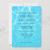 Tropische oceaan bruiloft kaart (Voorkant)