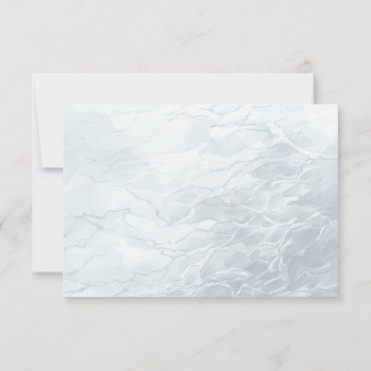 Tropische Oceaan Dolfijn Wedding response cards RS RSVP Kaartje (Achterkant)