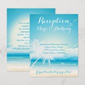 TROPISCHE OCEAAN DROMEN RECEPTIE KAART (Voorkant / Achterkant)