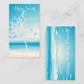 TROPISCHE OCEAAN DROMEN Website Trouwen Kaart (Voorkant / Achterkant)