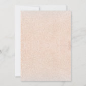 Tropische oceaan en Sandy Beach Monogram Weddensch Kaart (Achterkant)