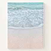 Tropische Oceaan en Sandy Beach Weddenschap Boek (Achterkant)