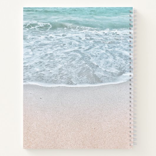 Tropische Oceaan en Sandy Beach Weddenschap Boek (Achterkant)