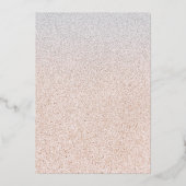 Tropische oceaan en zandstrand sparen de Datum Fol Folie Uitnodiging (Achterkant)