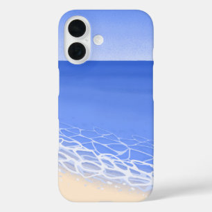 Tropische oceaan golven & strand zand telefoonhoes iPhone 16 hoesje