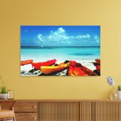 Tropische Oceaan Kajak Canvas (Insitu (Woonkamer))
