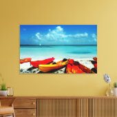 Tropische Oceaan Kajak Canvas (Insitu (Woonkamer))