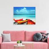 Tropische Oceaan Kajak Canvas Afdruk (Insitu (Woonkamer))