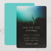 Tropische oceaan sparen de Datum Save The Date (Voorkant / Achterkant)