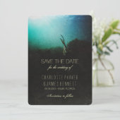 Tropische oceaan sparen de Datum Save The Date (Staand voorkant)