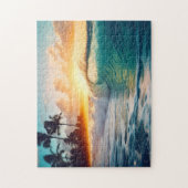 Tropische oceaan spel puzzel (Verticaal)