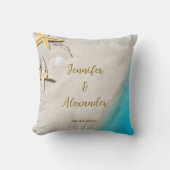 Tropische oceaan strand bruid bruidegom bruiloft kussen (Voorkant)