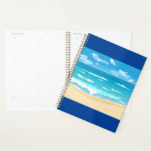Tropische oceaan strand scene kustlandschap planner (Display)