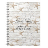 Tropische oceaan strand zeesterren notitieboek (Voorkant)