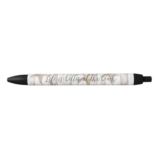 Tropische oceaan strand zeesterren zwarte inkt pen (Voorkant)