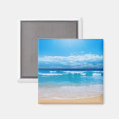 Tropische oceaan Uitzicht magneet (Voorkant / Achterkant)