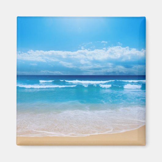 Tropische oceaan Uitzicht magneet (Voorkant)