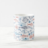 Tropische oceaan vun onderwater vis koffiemok (Center)