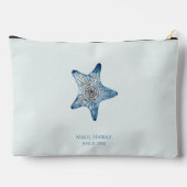 Tropische Oceaan Zee Bestemming Bruiloft Bruid Etui (Achterkant)