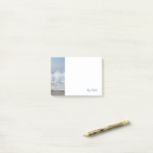 tropische oceaangolven post-it® notes (Op bureau)