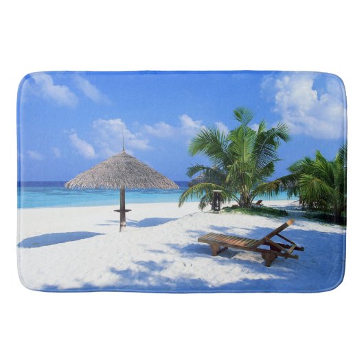 Tropische oceaanstrand Rug Mat Home Decor (Voorkant)