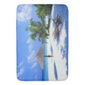 Tropische oceaanstrand Rug Mat Home Decor (Voorkant Verticaal)