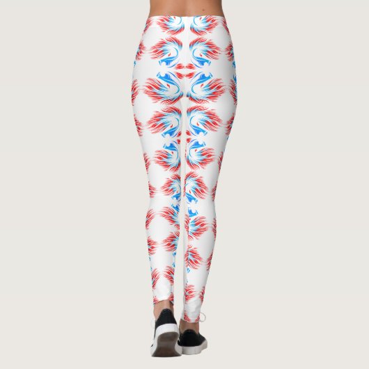 Tropische oceaanvis ~ Exotisch aquatisch Zee leven Leggings (Achterkant)