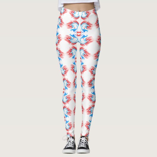 Tropische oceaanvis ~ Exotisch aquatisch Zee leven Leggings (Voorkant)